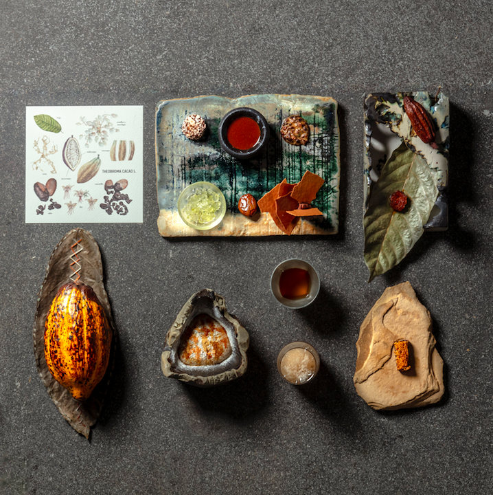 Central. As assortment of possibilities using the Chuncho cacao from Cusco. Photo by Gustavo Vivanco.
