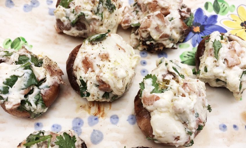 CHAMPIÑONES RELLENOS EN 4 PASOS