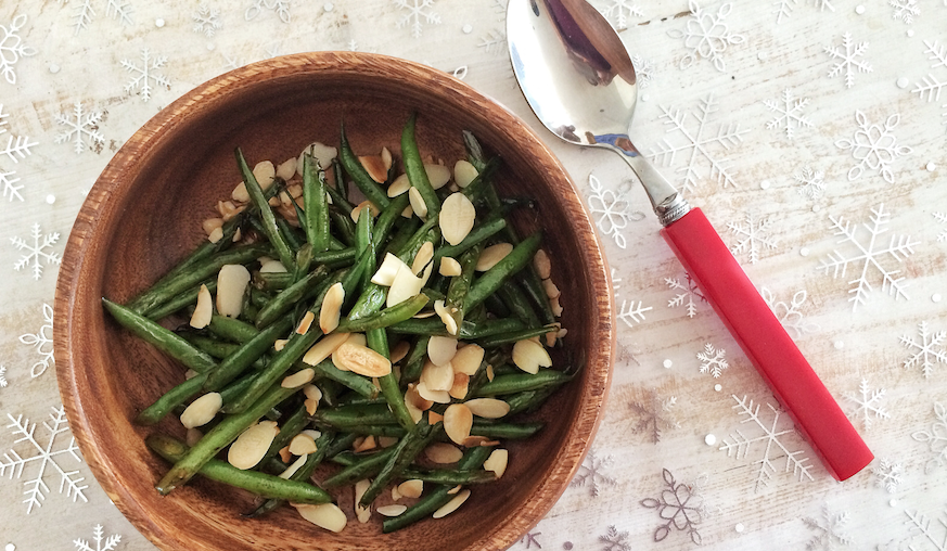 ENSALADA DE VAINITAS Y ALMENDRAS