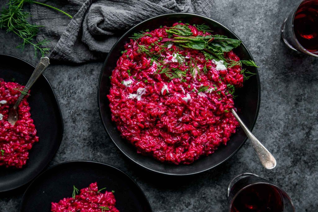 RECETAS PARA CALENTARNOS EL ALMA: LA BETERRAGA Y UN RISOTTO EN CASA