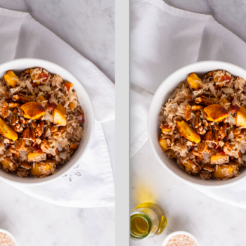 Foto de ARROZ BELLACO: CON BELLACO, TOCINO CRUJIENTE Y PECANAS