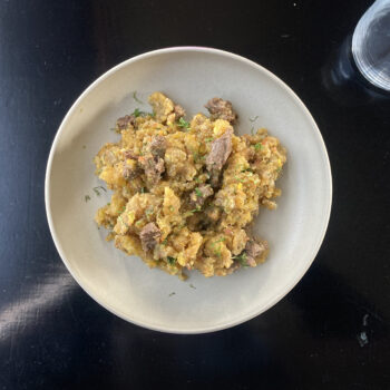 Foto de RECETA CON SABOR NORTEÑO: SECO DE CHAVELO DE MAYRA FLORES