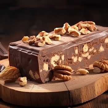 Foto de UN POSTRE PARA VARIOS DÍAS Y MATAR EL ANSIA DE DULCE: TURRÓN DE  CHOCOLATE HELADO