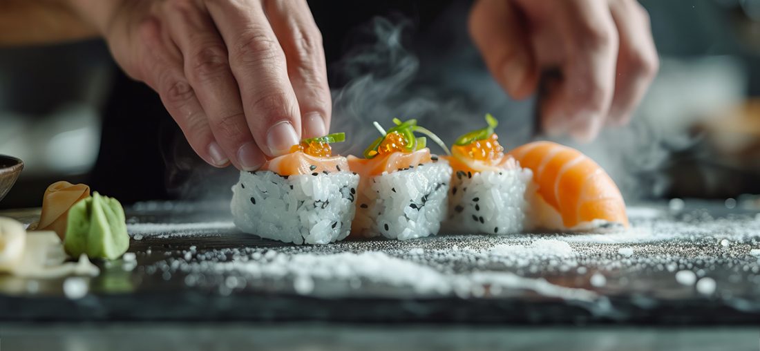 ¿COMES SUSHI CON LAS MANOS?