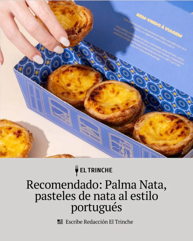 #Recomendado. Inspirados en la receta tradicional de los pastéis de Belém portugueses, @palmanata.pe acerca este dulce de Lisboa a los peruanos. Con su masa hojaldrada crocante y un relleno cremoso, los convierten en un bocadillo simpático para engreír a todos en la mesa o como acompañamiento de un buen café.

📝 Escribe @eltrinchecom

#pasteldenata #palmanata #eltrinchecom