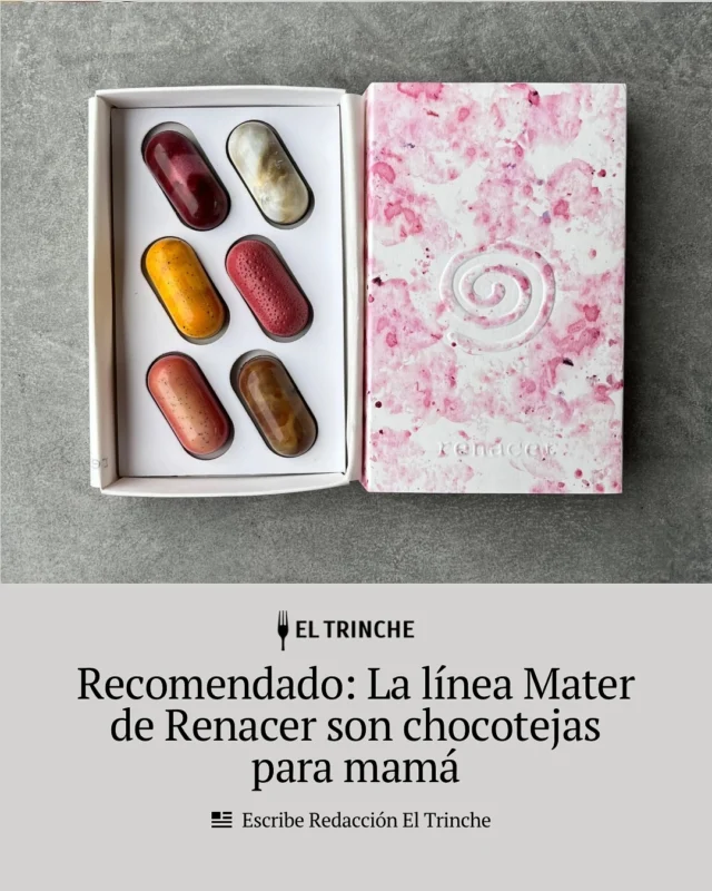 #Recomendado. Para celebrar a mamá @renacerchocolatier relanza su línea Mater: seis sabores de chocotejas dedicadas a mamá, que van desde pie de maracuyá y suspiro de limeña hasta frambuesa con haba tonka y alfajor. Tomarán pedidos todo mayo, pero siempre con anticipación.

#díadelamadre #regalosparamama #chocolates #cacaoperuano #renacer #chocotejas #postres #eltrinchecom