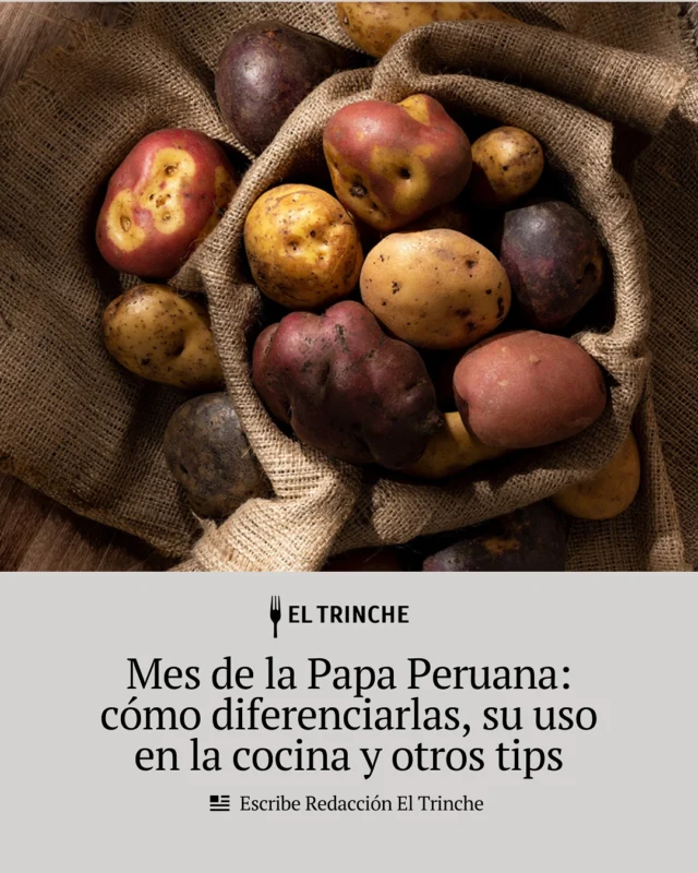 #MesdelaPapa. En mayo celebramos a la papa. Con más de 3500 variedades registradas solo en Perú, este tubérculo es sabor, historia y biodiversidad. En El Trinche nos pusimos bien paperos y por eso les contamos cómo diferenciar algunas variedades que encuentran en @wongperu, cómo usarlas en la cocina y varios tips prácticos para prepararlas en casa de diferentes maneras. 
📝Escribe @eltrinchecom

🍴🗞️ Pueden leer la nota completa en www.eltrinche.com.

🔗 Link en nuestros stories o en el link en bio

#contenidoauspiciado #consejosdeexpertos #wong #deexpertosparaexpertos #mesdelapapa #papaperuana #cocinaperuana #eltrinchecom #saboresdelperú
